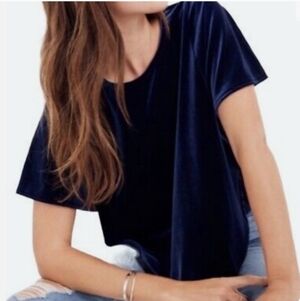 MADEWELL Velvet butterfly top